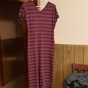 Stripped Maxi Dress